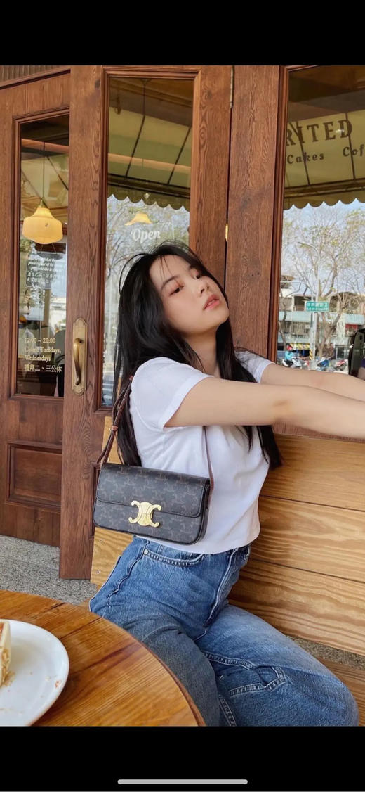 Celine Triomphe 老花 凯旋门 腋下包 商品图2