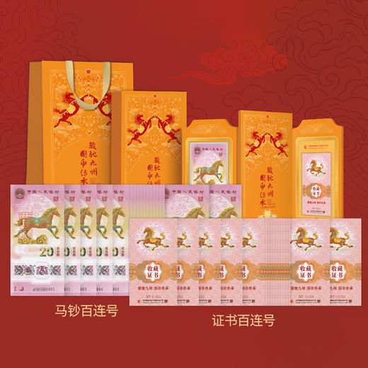【康银阁装帧】2026天马瑰宝一币一钞套装 五虎龙骧盲盒版 骏驰九州连号钞 商品图10
