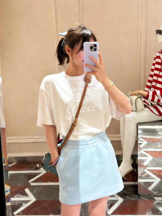 古驰 2026春夏新款 简约印花T恤(MM) 商品图2