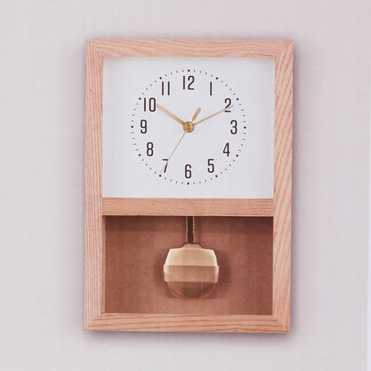 客厅桌面现代简约家用床头座钟实木摆钟 德拉姆 商品图3