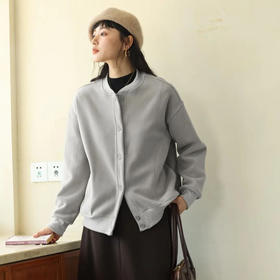 纽扣暖摇粒纯色外套 | 保暖又气质，谁穿谁显瘦！