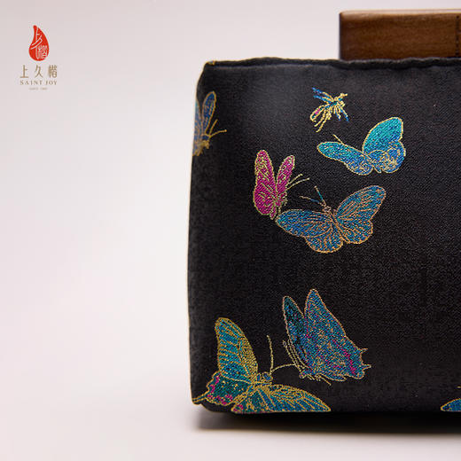 SAINTJOY/上久楷 宋锦斜背包 晴春蝶戏 XB3B095211002 商品图6