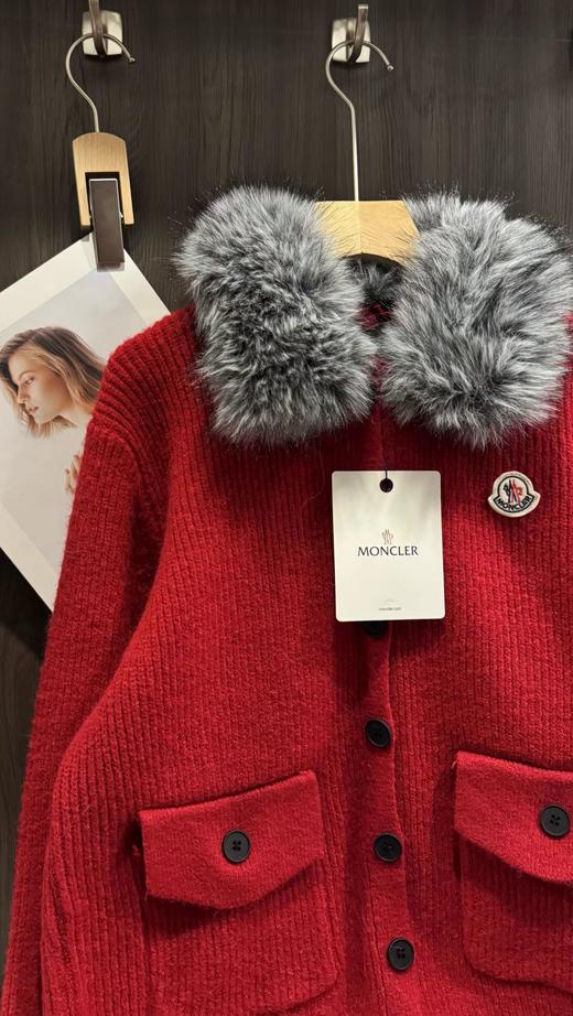 F011392秋冬毛领刺绣拉链软糯亲肤针织毛衣外套女 商品图11