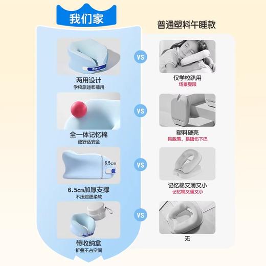 【猫太子M1514】便携两用午睡枕 商品图1