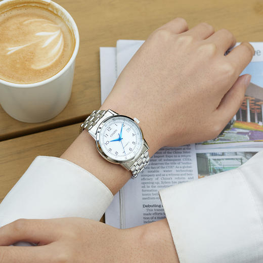 西铁城/CITIZEN机械机芯日历防水商务时尚男表NJ0210-56A 商品图5