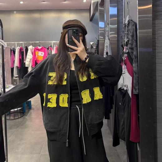 NC棒球领撞色贴字母夹棉外套51117（黑）冬季254030140321 商品图0