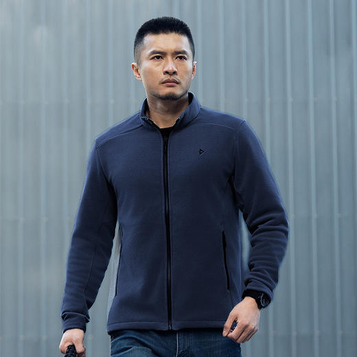 隐之炽松Polartec轻暖透气抓绒夹克通勤户外休闲百搭男士 商品图3