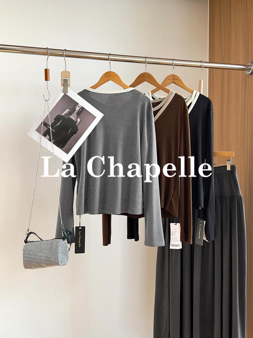 专柜实拍【针织两件套】拉夏贝尔/La Chapelle背心+开衫套装柔软亲肤百搭精奢高品质 商品图2