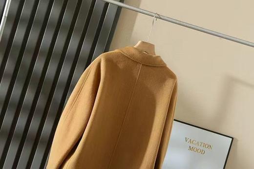 F011396女装新款羊毛羊绒双面呢双排扣长款大衣 商品图14