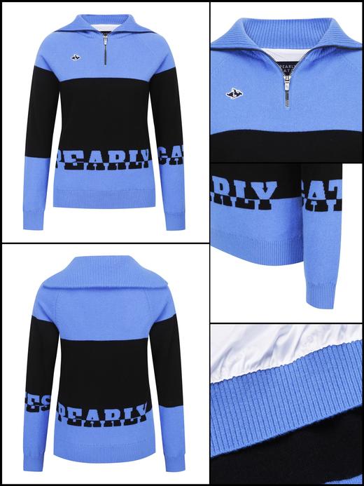 PG家新款羊毛半拉链针织衫来啦！海报爆款❗️ZG热销款！独特又活力的美！实物上身真的赞爆！羊毛+防风层温暖显瘦！！ 商品图3