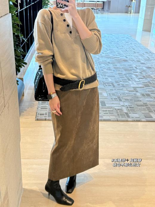 纯原剪89.2%绵羊毛+10.8%山羊绒M*CO假两件羊绒衫 商品图12