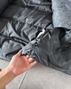 F011390刺绣小logo图案宽松拉链长袖几何图案灰黑拼色立领羽绒服男女同款 商品缩略图7