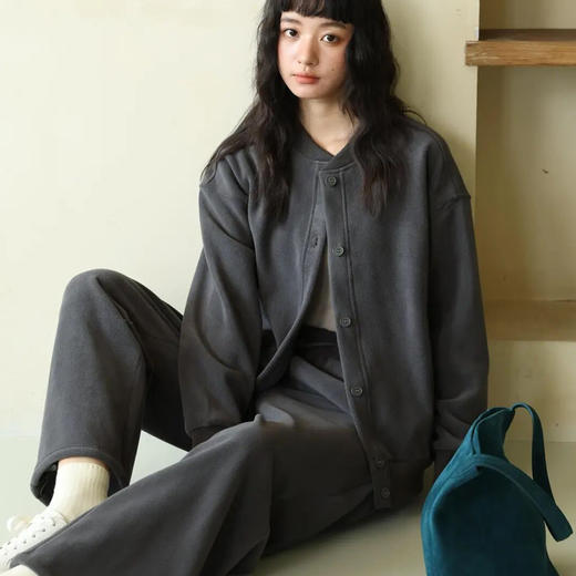 纽扣暖摇粒纯色外套 | 保暖又气质，谁穿谁显瘦！ 商品图4