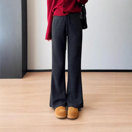 大王微喇神裤！2026显瘦气质显腿长休闲长裤松紧腰微喇裤女新款！ 商品图0