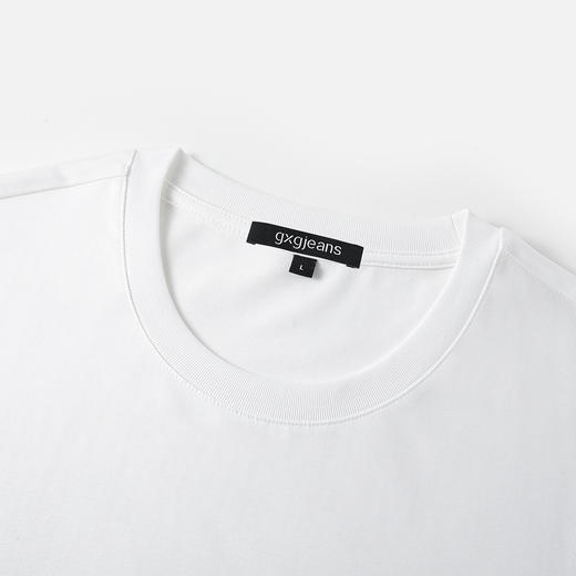 gxgjeans 男装【棉100%】情侣款长袖T恤25秋款简约舒适百搭校园男士上衣K&C 商品图8