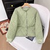 F011326时尚短款袖口罗纹羽绒棉服轻薄小棉服外套 商品缩略图2