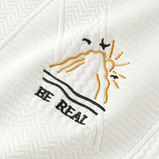 gxgjeans 男装【肌理感面料】男士套头圆领卫衣2025新款绣花舒适百搭男上衣K&C 商品图1