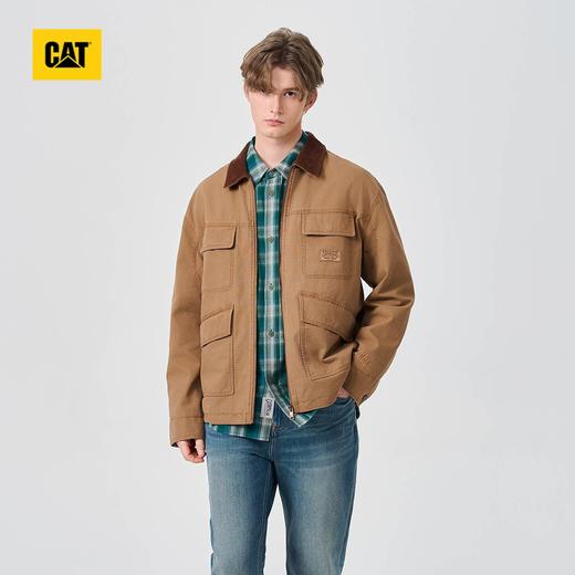 【春上新】【9.5折】6楼卡特CAT2026春款男款单夹克深卡其色CP1JAX16101C14，吊牌价1298，折后价1233 商品图1