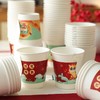 【19.9元120个纸杯！】MAYNOS 提手纸杯 40个/包*3包 自带把手，隔热好抓握；加厚纸张，喜庆配色，新年氛围感十足；一次性纸杯，方便卫生 商品缩略图9