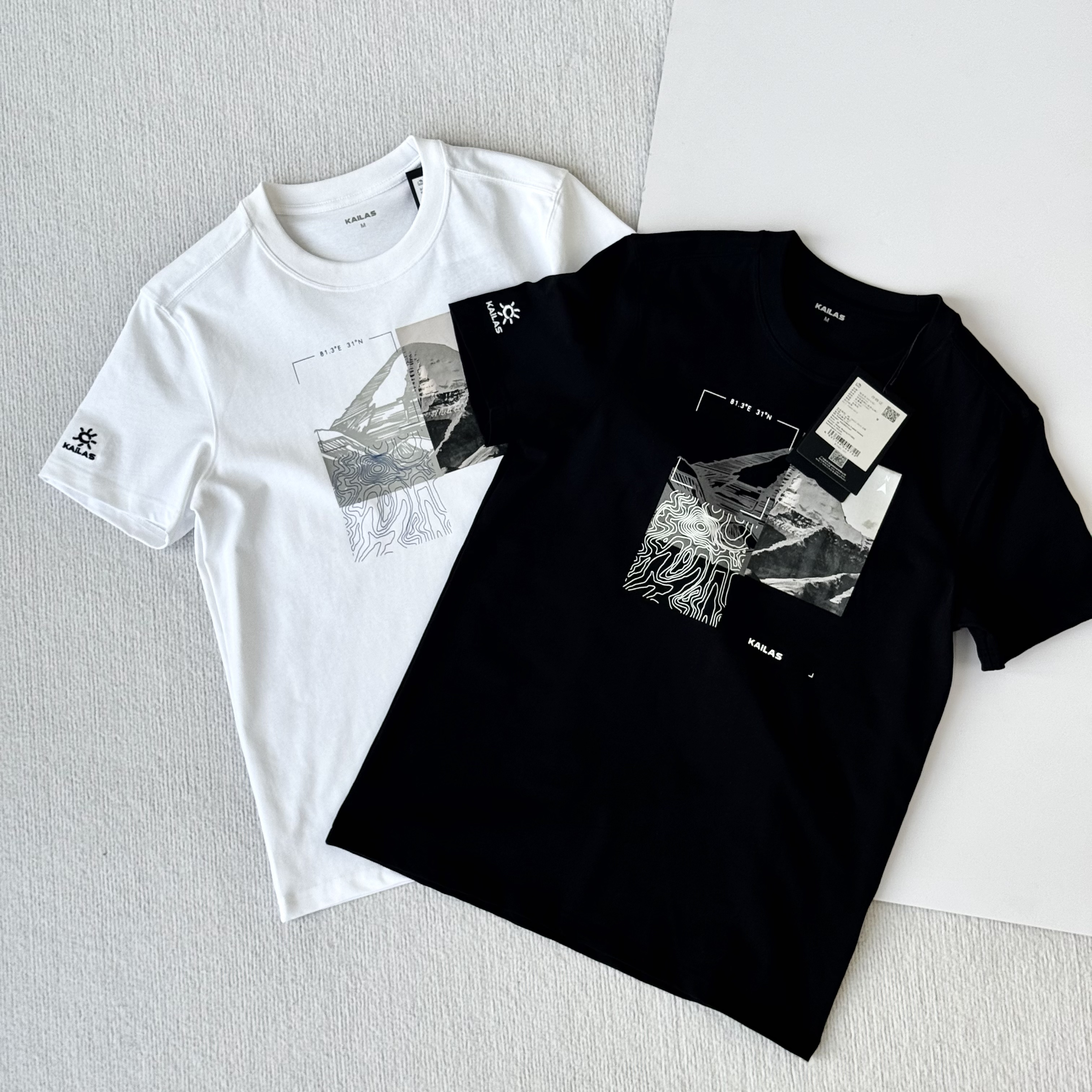 .26新款！凯乐石 男女同款冈仁波齐山棉质短袖T恤  冈山短袖