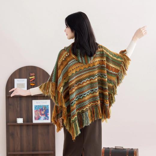 苏苏姐家林屿连帽披肩手工diy编织钩针印象莫奈毛线团自制材料包 商品图1