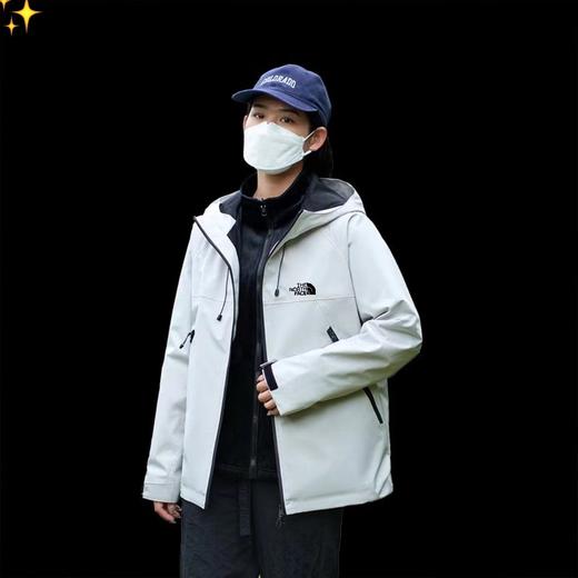 F011376冬季印花情侣款三合一两件套防水防风透气冲锋衣 商品图4