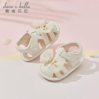 戴维贝拉（DAVE＆BELLA）女宝宝婴儿步前鞋公主鞋夏季新生儿童鞋软底轻便 商品图0