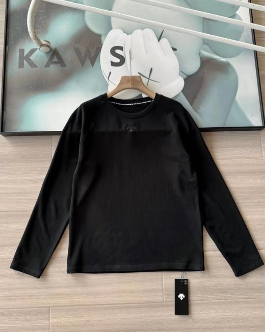 F011316冬季新品多色户外休闲速干运动德绒微拉绒圆领男女同款长袖T恤 商品图3