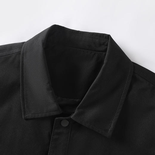 gxgjeans 男装2025秋款纯色百搭商务休闲夹克外套按扣翻领时尚潮流男上衣K&C 商品图2