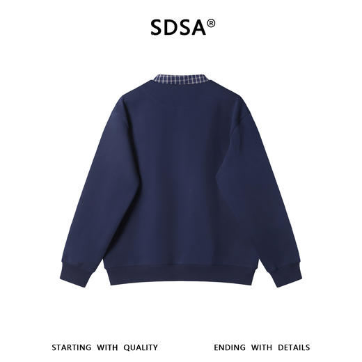 26WY36SDSA男士秋冬新款痞帅男装韩版简约拼接立领卫衣百搭宽松上衣百搭 商品图5