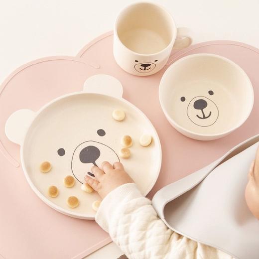 卡通饭碗杯子动物园田园儿童餐具5件套 商品图1