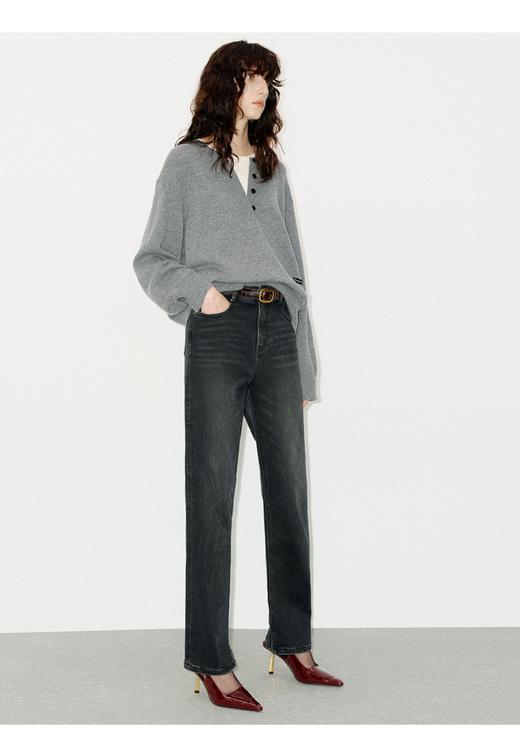 纯原剪89.2%绵羊毛+10.8%山羊绒M*CO假两件羊绒衫 商品图7