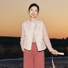 西子/桃花源桑蚕丝羊毛非遗宋锦八达晕夹羊毛马甲/MJHY0207 商品缩略图0