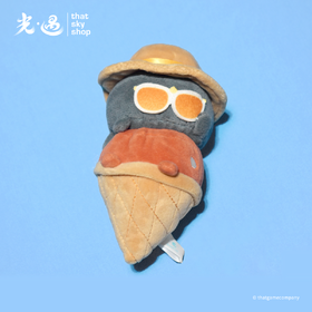 叠叠蟹毛绒钥匙扣