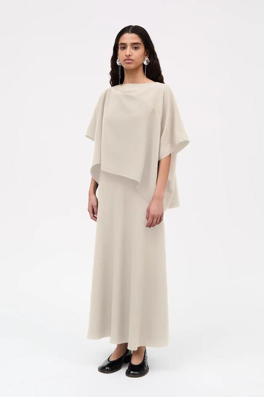 Mark Kenly Domino Tan 26PS 黑沙拼色/沙色belinda绉纱一片式上衣 商品图5