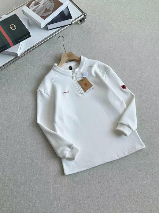 F011356户外双面绒休闲加绒加厚半拉链长袖打底衫 商品图6