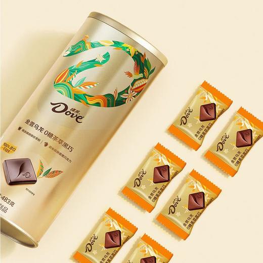 MM 德芙金萱乌龙0糖茶萃黑巧483g 商品图1