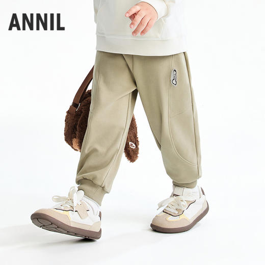 【实体店同款】男童全腰针织长裤春季新款安奈儿童装XB616090 商品图1