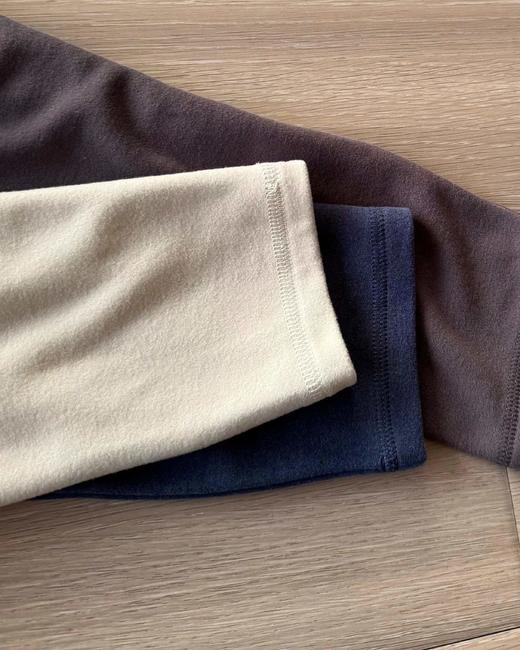 F011316冬季新品多色户外休闲速干运动德绒微拉绒圆领男女同款长袖T恤 商品图11