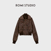 ROMI STUDIO全植鞣双色羊皮革复古立领皮夹克短外套 RWCWWE6673 商品缩略图0