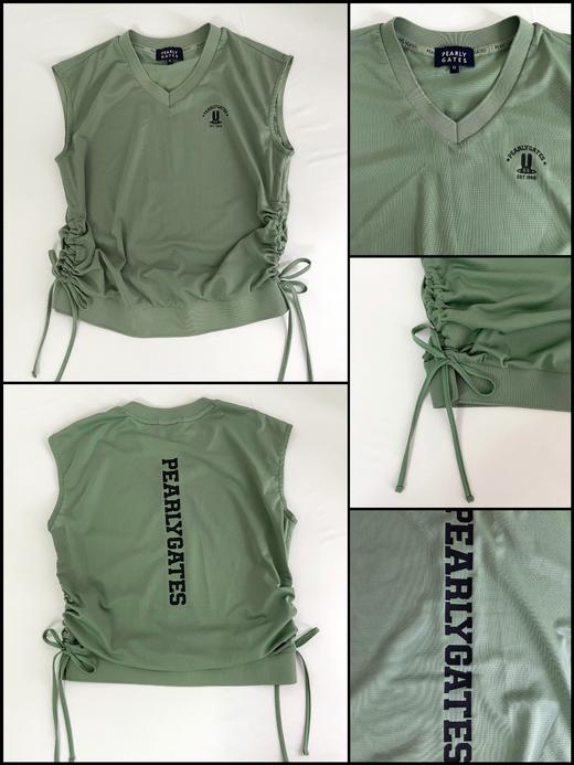 PG家春夏新款女士v领抽绳小外衣来啦！🇰🇷王炸渠道❗️搭配上毫无难度！！！和咱们同色双层短裙超级配，配个长袖防晒衣，戴个宽檐帽！！没有刻意的搭配，也能很好看！ 商品图5