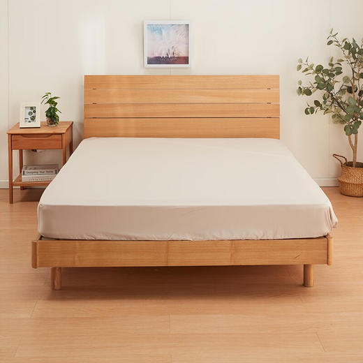 100%纯棉床上用品床笠床单简约纯色全棉床单SANDPOINT 商品图4