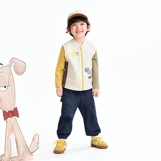 【实体店同款】男童针织马夹春季新款安奈儿童装XB612065 商品图3