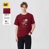 【春上新】【9.5折】6楼卡特CAT春款短袖T恤暗红色CP1TSX11011C49，吊牌价398，折后价378 商品缩略图0