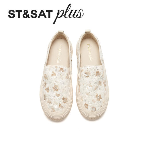 星期六26春新款精致珠花厚底渔夫鞋SSE1111098 商品图6