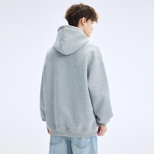 gxgjeans 男装男士连帽卫衣25秋款潮流印花套头长袖外套外穿内搭通勤打底衫K&C 商品图3