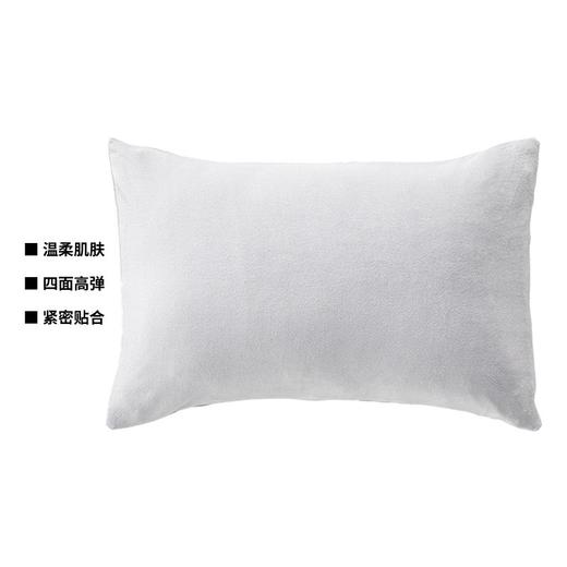 日式四季通用单枕头套无芯 简约高弹伸缩枕套枕巾毛圈 商品图0