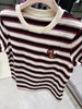 F011343新年系列女装2026春季新款全棉高克重条纹针织布刺绣T恤 商品缩略图7