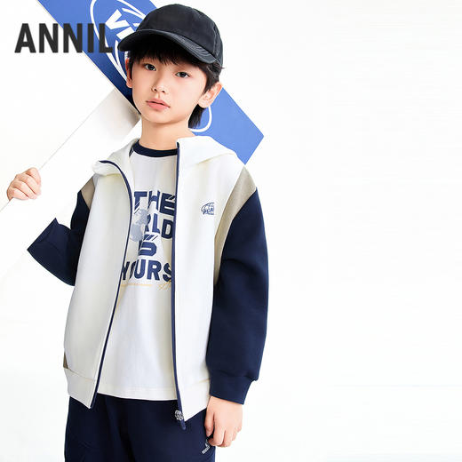 【实体店同款】男童针织外套春季新款安奈儿童装AB615028 商品图1