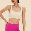 【限时秒】YOGACODE【火树银花系列】方领宽肩带运动内衣一体杯收副乳瑜伽文胸DWC116070 商品缩略图4